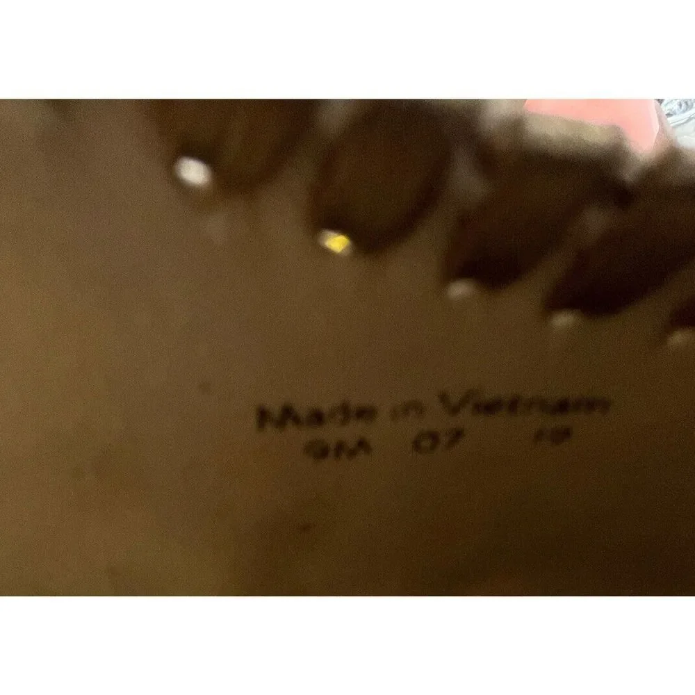 Jack Rogers Palmer Closed Toe Canvas Espadrille Wedge Size‎ 9 Gold Tan